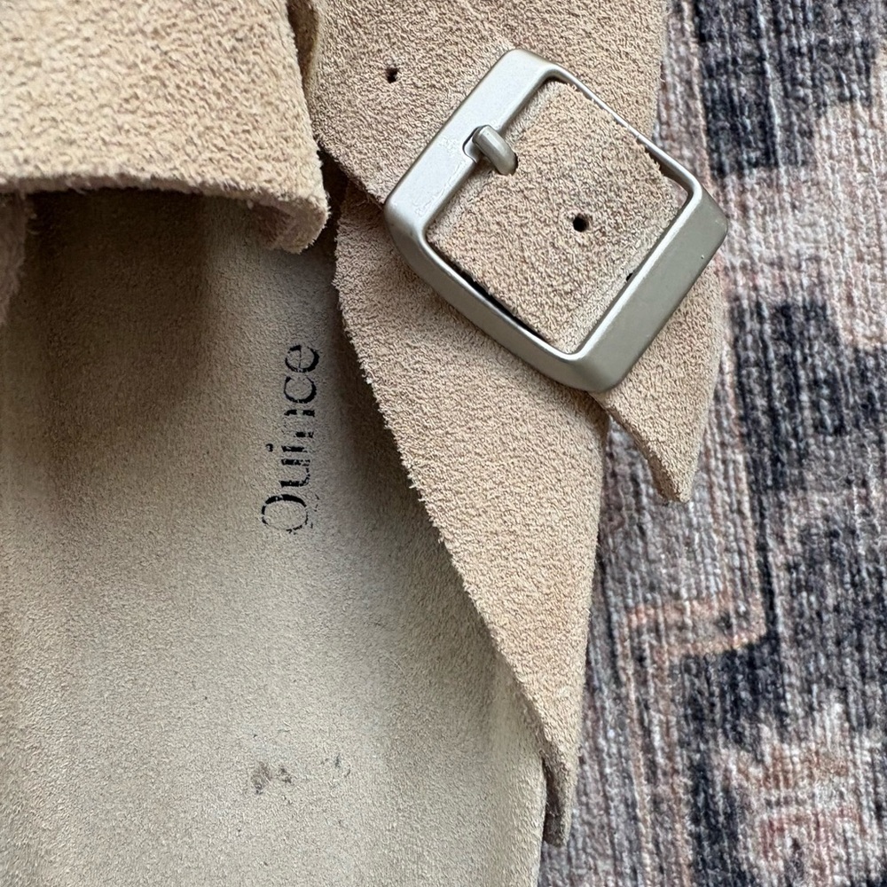 Suede Slip-On Buckle Clogs - Picture 2 of 4